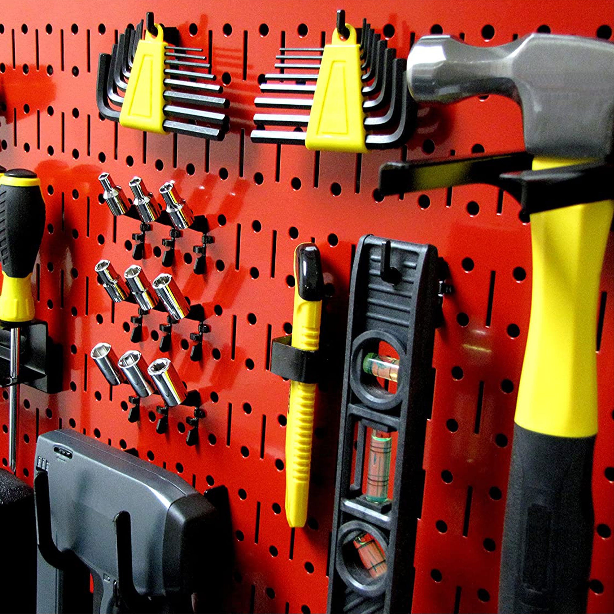 Wall Control 32x16" Horizontal Pegboard Tool Organizer, Red (3 Pack) (Open Box) - VMInnovations