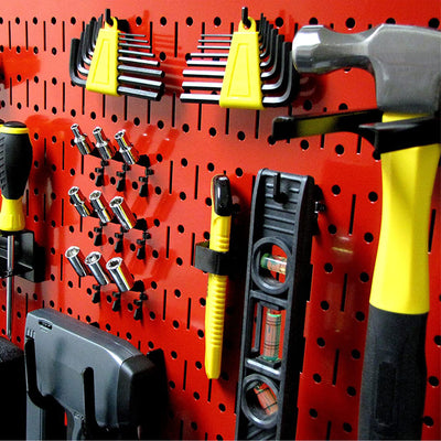 Wall Control 32x16" Horizontal Pegboard Tool Organizer, Red (3 Pack) (Open Box) - VMInnovations