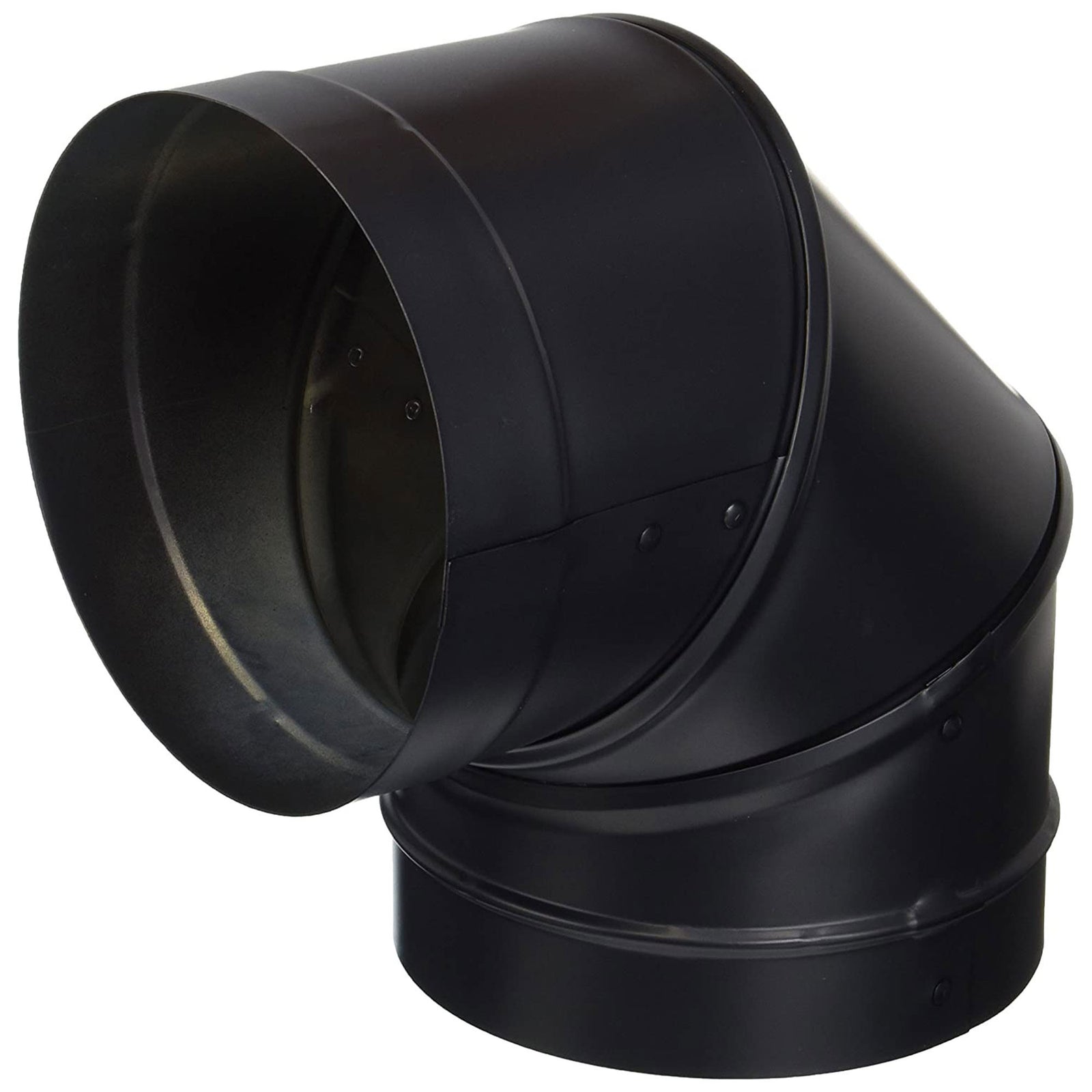 DuraVent 6" Drip Free Single Wall 90 Degree Elbow Stove Pipe, Black (Open Box) - VMInnovations