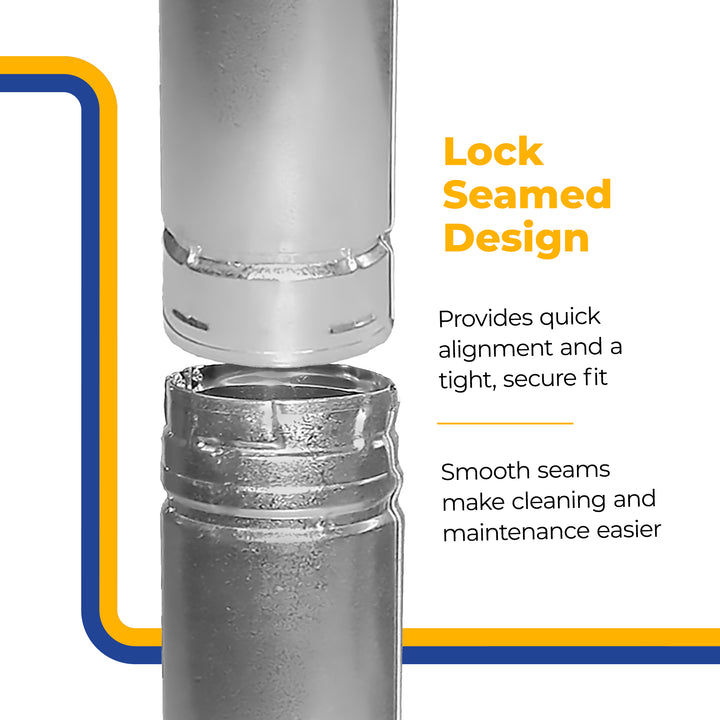 DuraVent PelletVent 36" L x 3" Diameter Double Wall Straight Steel Stove Pipe - VMInnovations