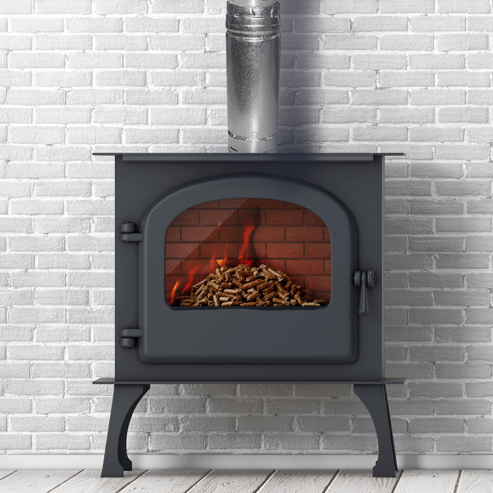 DuraVent PelletVent 36" L x 3" Diameter Double Wall Straight Steel Stove Pipe - VMInnovations