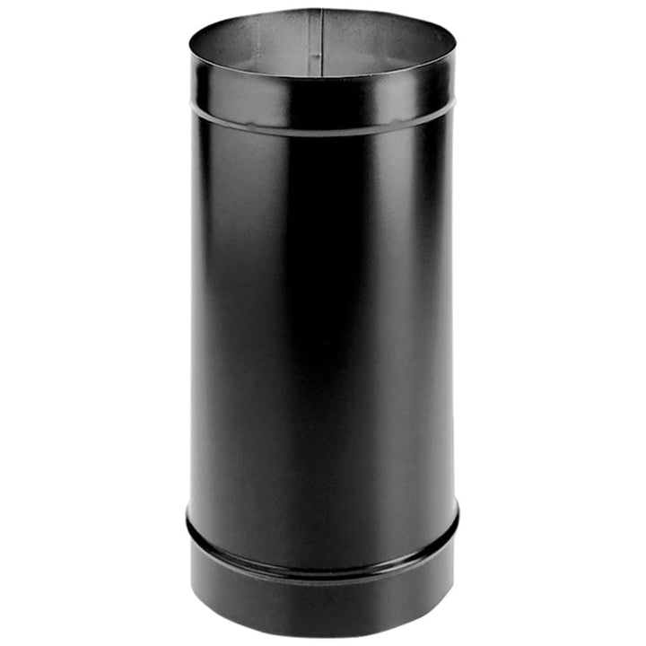 DuraVent DuraBlack 6DBK-12 6 Inch Steel Single Wall Interior Stove Pipe, Black