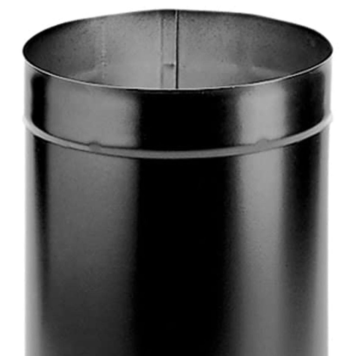 DuraVent DuraBlack 6 Inch Steel Single Wall Interior Stove Pipe, Black (Used)