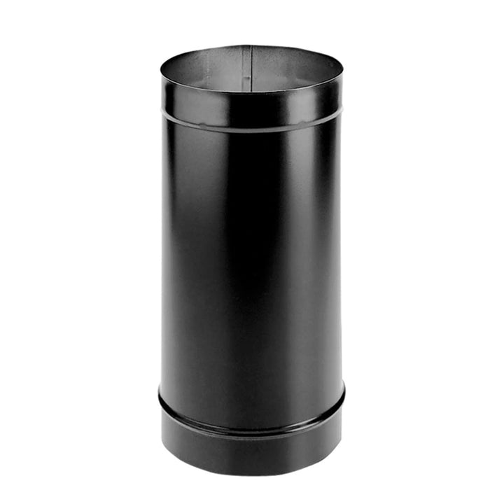 DuraVent DuraBlack 6 Inch Steel Single Wall Interior Stove Pipe, Black (Used)
