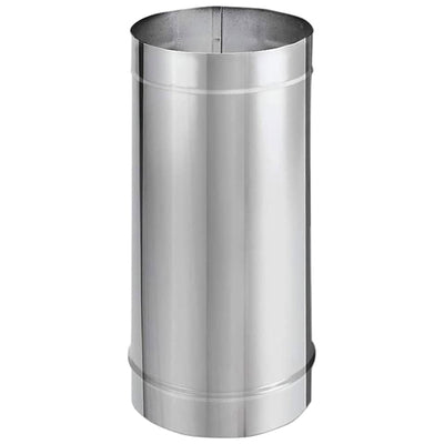 DuraVent DuraBlack 24"x8" Diameter Single Wall Stainless Steel Stove Pipe (Used) - VMInnovations