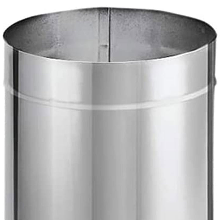 DuraBlack Single Wall Stainless Steel Stove Pipe, 24" L x 8" Diameter (Open Box)