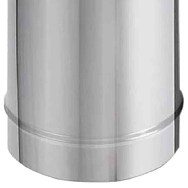 DuraBlack Single Wall Stainless Steel Stove Pipe, 24" L x 8" Diameter (Open Box)