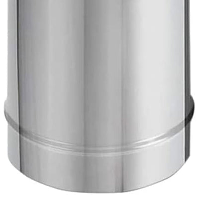 DuraVent DuraBlack 24"x8" Diameter Single Wall Stainless Steel Stove Pipe (Used) - VMInnovations