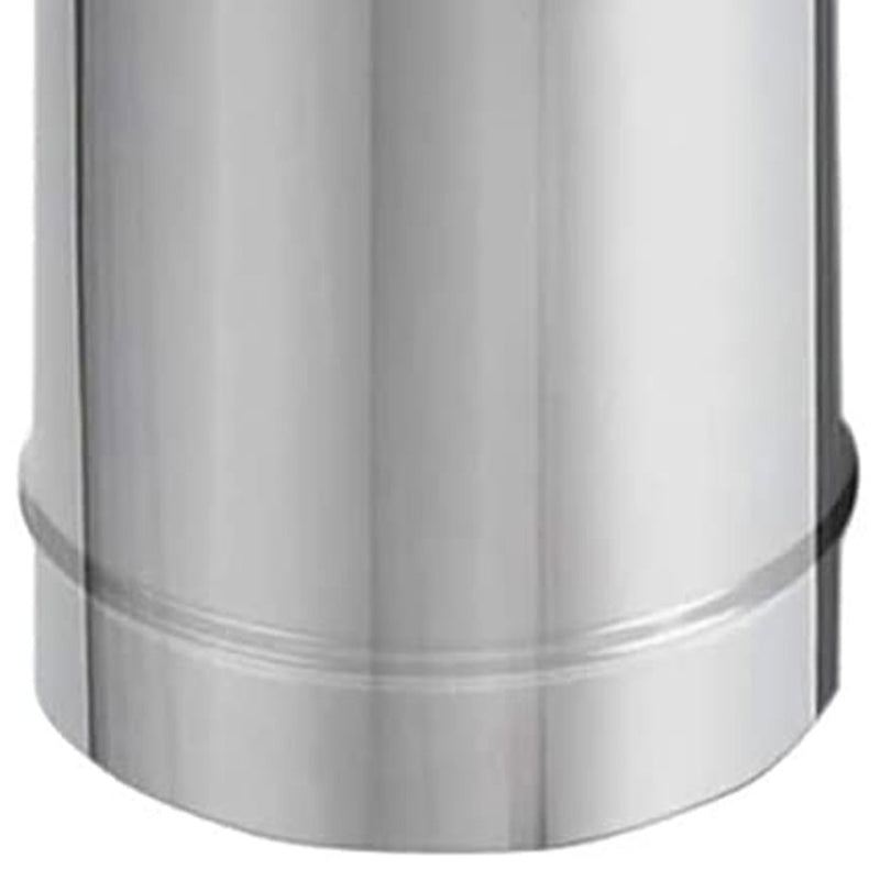 DuraVent DuraBlack 24" x 8" Diameter Single Wall Stainless Steel Stove Pipe