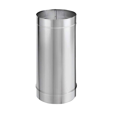 DuraVent DuraBlack 24"x8" Diameter Single Wall Stainless Steel Stove Pipe (Used) - VMInnovations