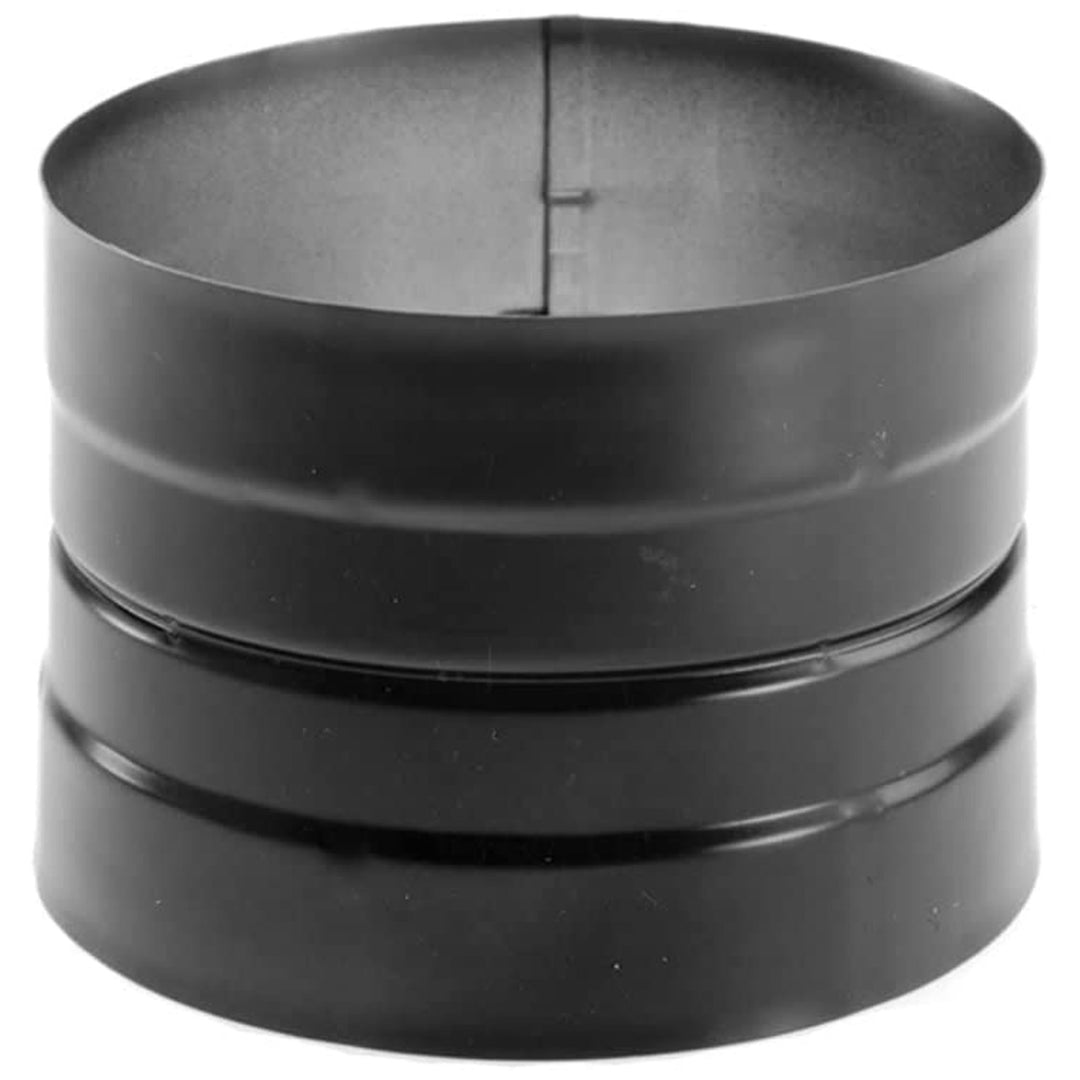 DuraVent DuraBlack 6" Single Wall Drip Free Skirted Stove Top Adapter, Black