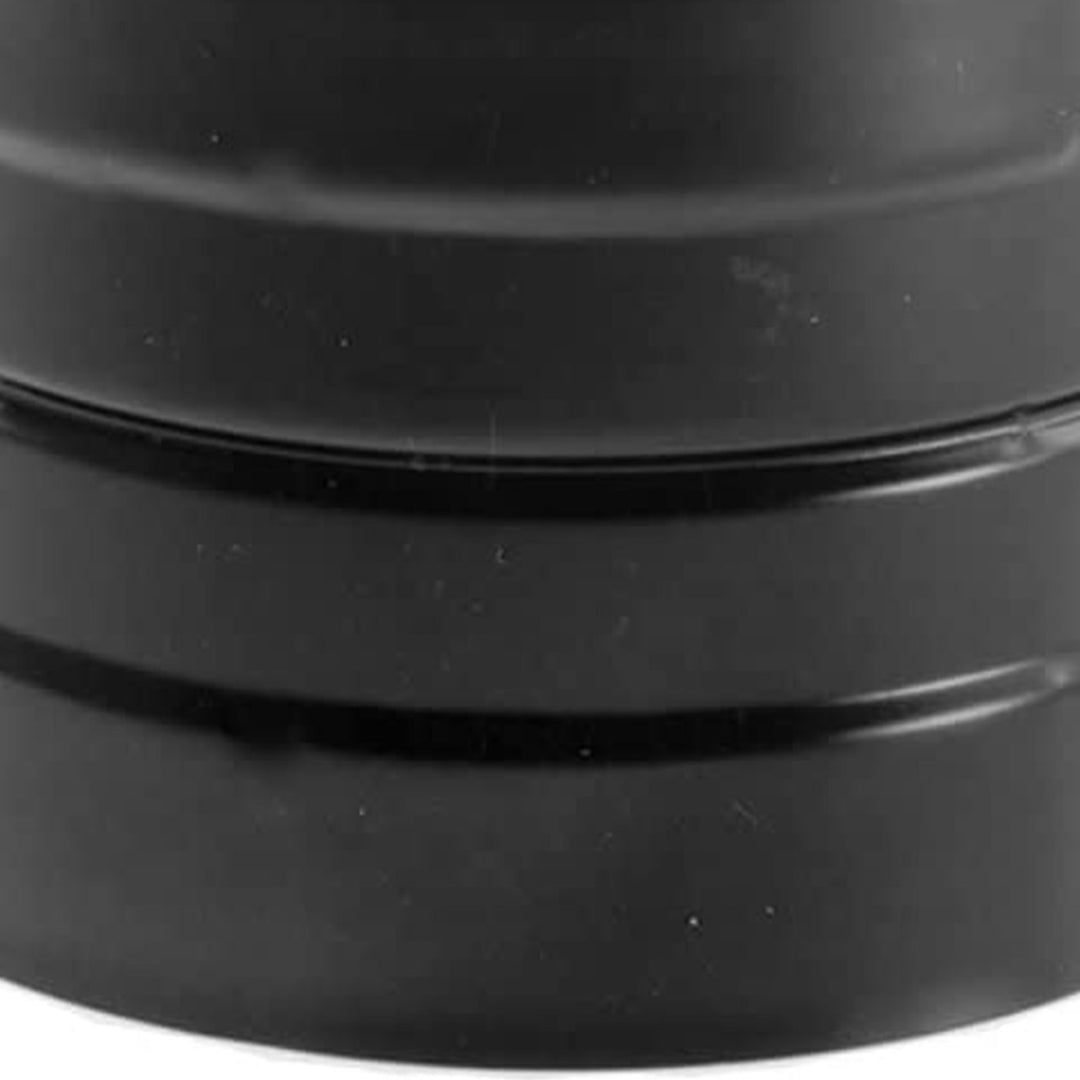 DuraVent DuraBlack 6" Single Wall Drip Free Skirted Stove Top Adapter, Black