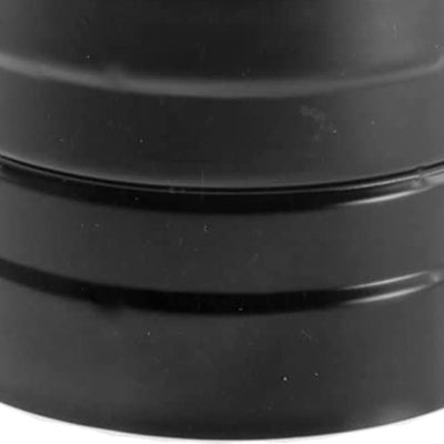 DuraVent DuraBlack 6" Single Wall Skirted Stove Top Adapter, Black (Used) - VMInnovations