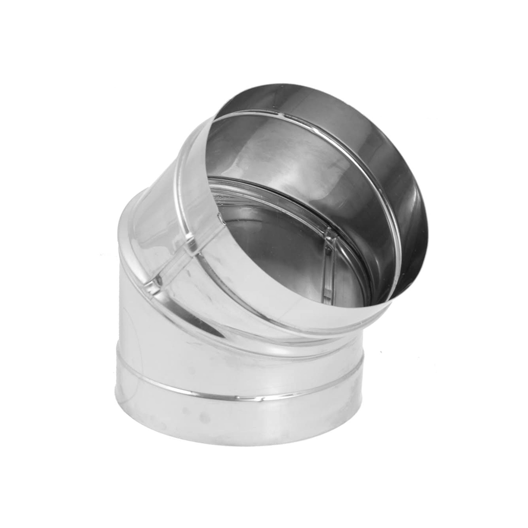 DuraVent 6" Stainless Steel Single Wall 45 Degree Elbow Stove Pipe (Open Box) - VMInnovations