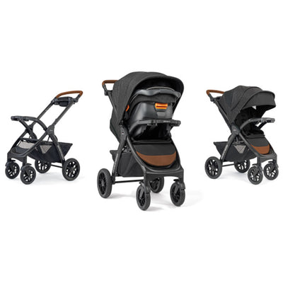 Chicco Bravo Primo Trio Quick-Fold Stroller Travel System, Springhill/Black - VMInnovations