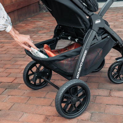 Chicco Bravo Primo Trio Quick-Fold Stroller Travel System, Springhill/Black - VMInnovations