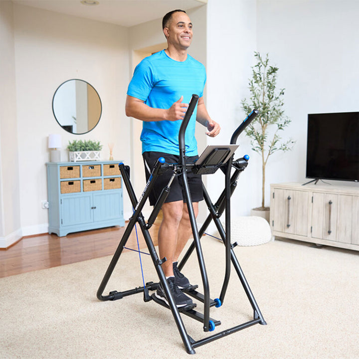 Gazelle Sprinter Low Impact Exercise Machine with Grip Pulse Fitness Tracker