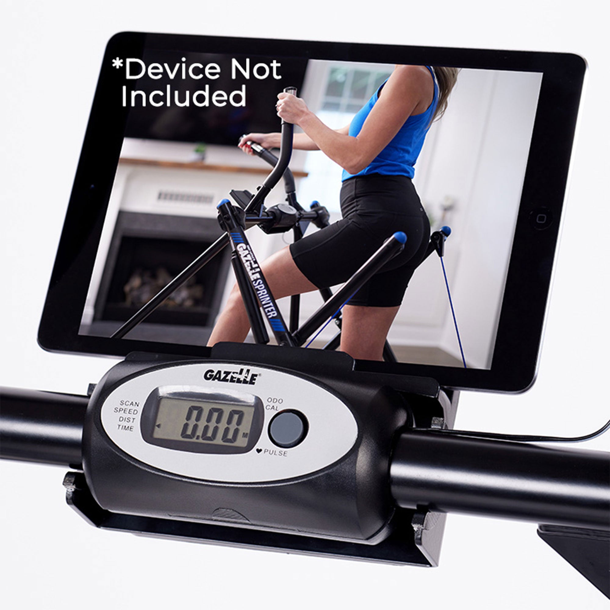 Gazelle Sprinter Low Impact Exercise Machine w/ Grip Pulse Fitness Tracker(Used) - VMInnovations
