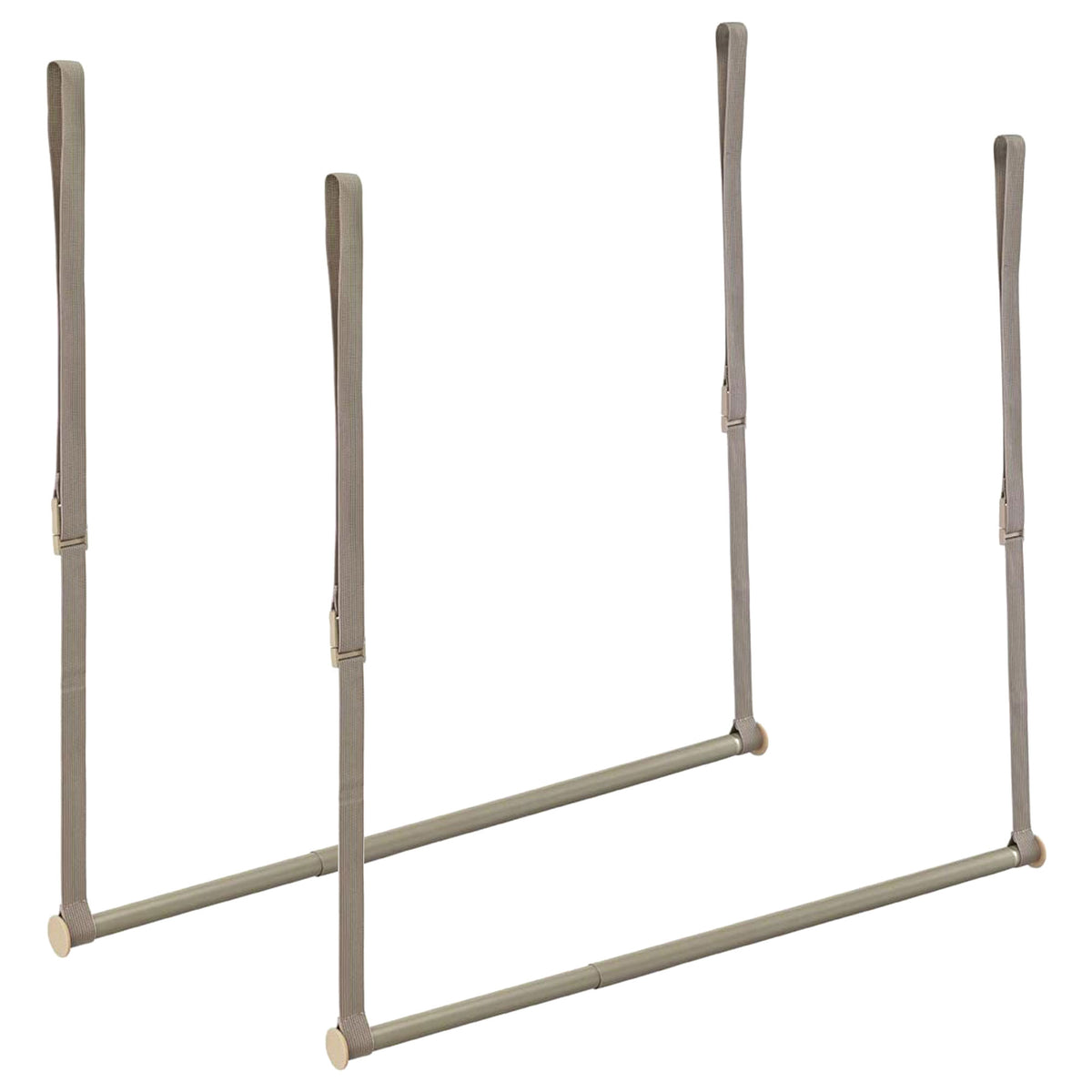 Closetmaid Adjustable Height Double Hang Closet Organizing Rod, Nickel (2 Pack)