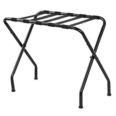 SONGMICS 27" Heavy Duty Foldable Steel Frame Luggage Rack,Black (Open Box)