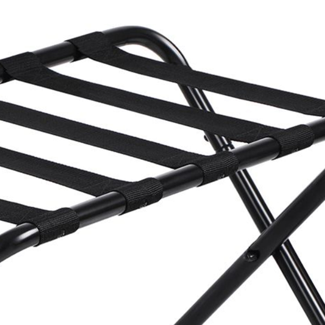 SONGMICS 27" Heavy Duty Foldable Steel Frame Luggage Rack,Black (Open Box) - VMInnovations