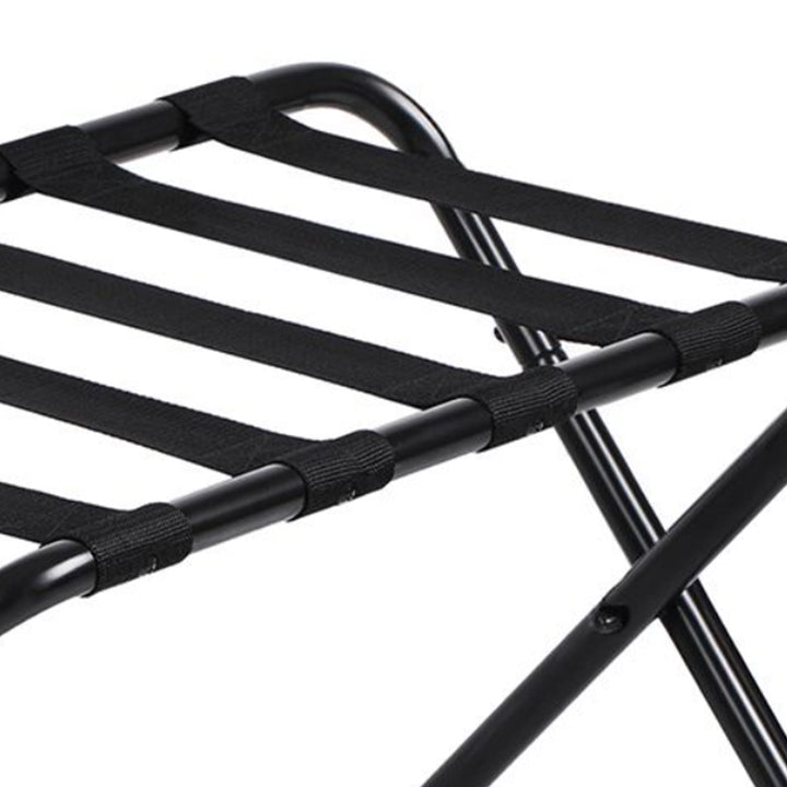 SONGMICS 27" Heavy Duty Foldable Steel Frame Luggage Rack,Black (Open Box) - VMInnovations