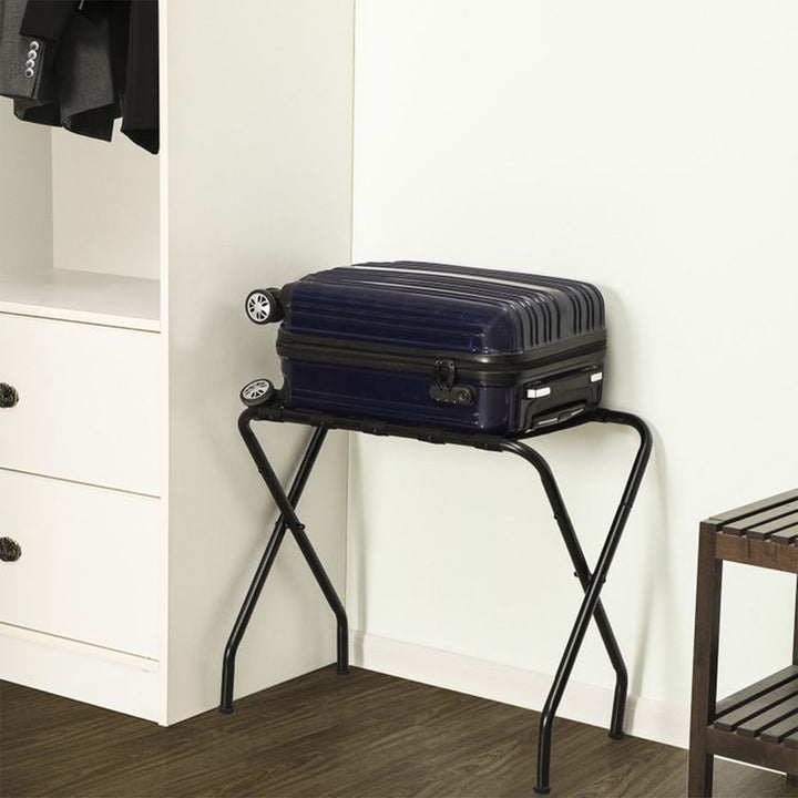 SONGMICS 27" Heavy Duty Foldable Steel Frame Luggage Rack,Black (Open Box) - VMInnovations