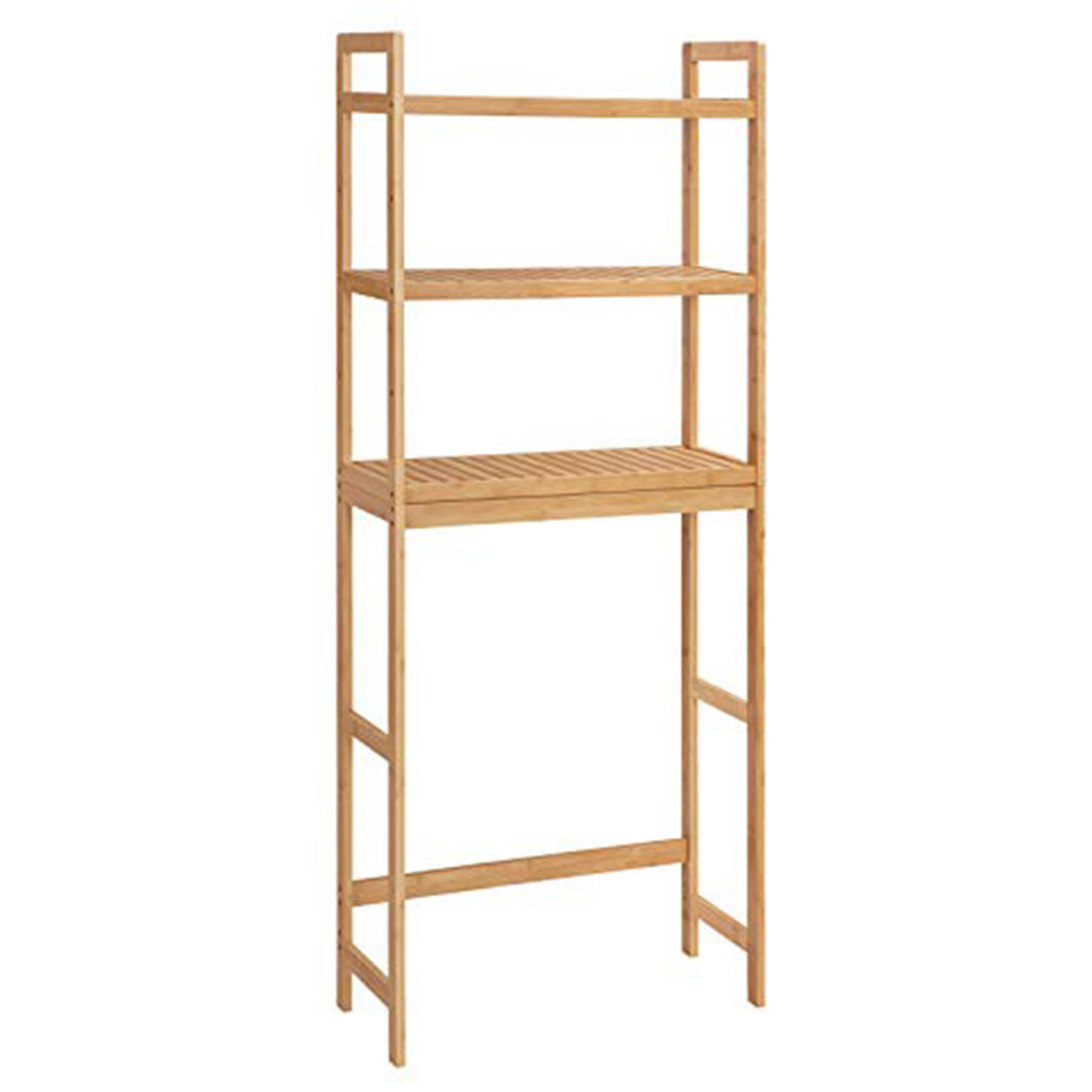 SONGMICS Bamboo 3-Tier Over the Toilet Bathroom Storage Organizer Rack (Used)