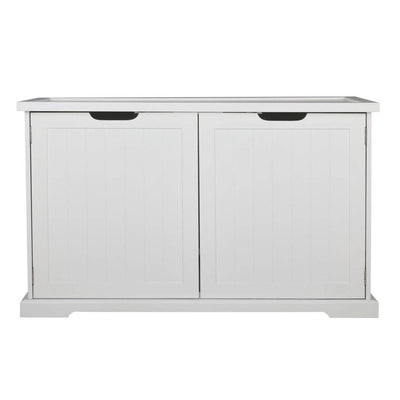Merry Products Cat Washroom Storage Bench Boxes with Removable Partition Wall - VMInnovations