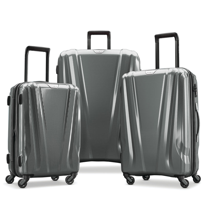 SWERV DLX 21In Hardside Lightweight Spinner Luggage w/TSA Lock, Silver(Open Box)