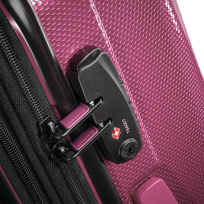 SWERV DLX 21" Hardside Lightweight Spinner Luggage, Solar Rose (Open Box) - VMInnovations