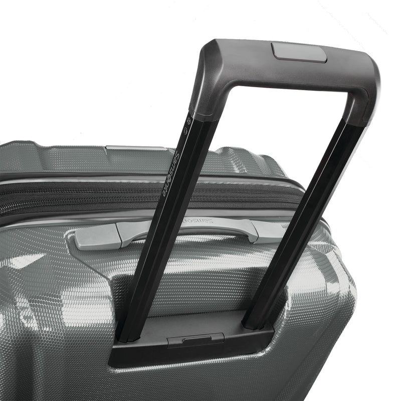 SWERV DLX 24In Hardside Lightweight Spinner Luggage w/TSA Lock, Silver (Used)