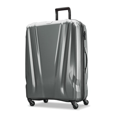 Samsonite SWERV DLX 28In Hardside Spinner Luggage w/TSA Lock, Silver (Open Box)