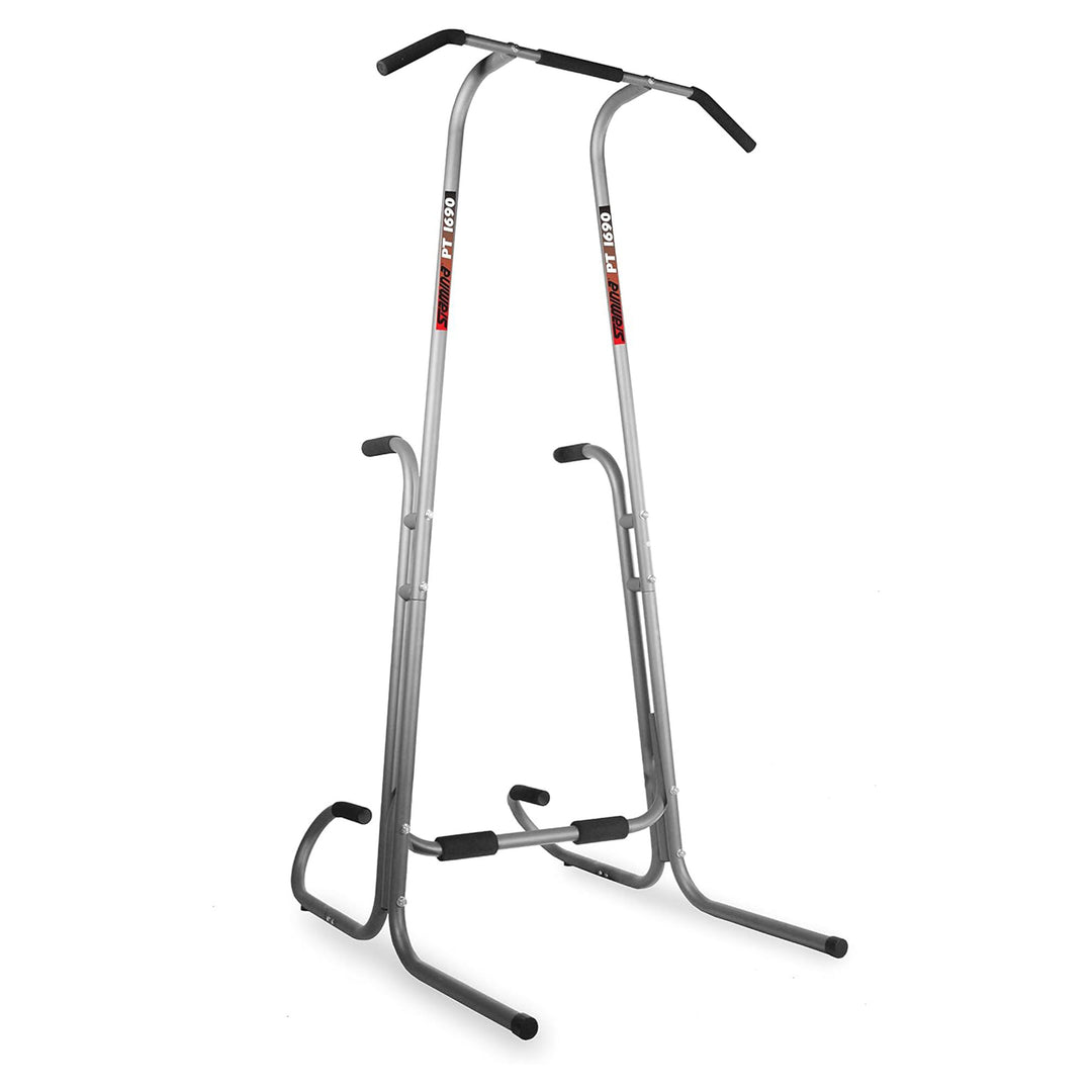 Stamina 1690 Power Tower Dip Pull Up Bar Station w/ Smart Workout App (Open Box) - VMInnovations