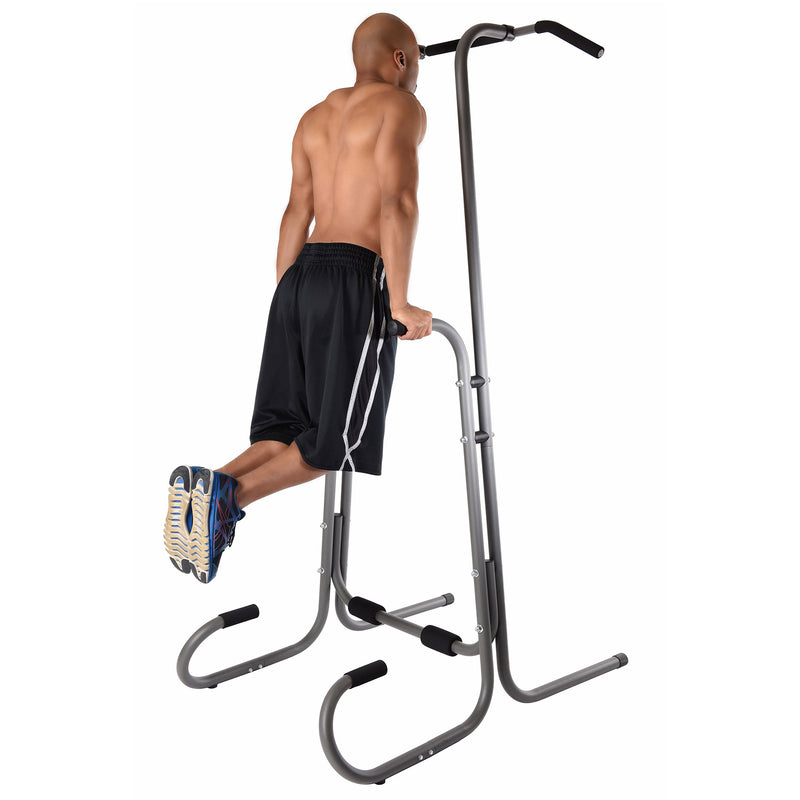 Stamina 1690 Power Tower Dip Pull Up Bar Station w/ Smart Workout App (Open Box)