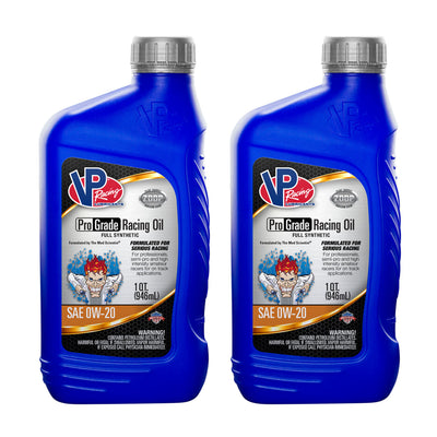VP Racing Fuels 1 Quart Full Synthetic SAE 0W-20 Pro Grade Racing Oil (2 Pack)