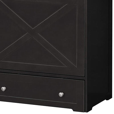 Merry PTH1031722510 Pet Cat Washroom Bench with Removable Partition Wall, Gray + Zoovilla Pet Feeder Large Storage Bin with Hidden Elevated Dog Bowl Stand, Black