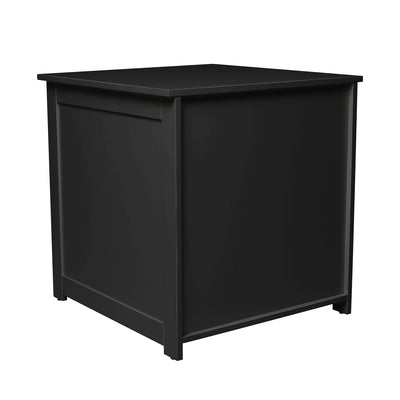 Merry Products Pet Cat Washroom Bench with Removable Partition Wall, Walnut + zoovilla Kitty Litter Loo Indoor Hidden Litter Box Furniture Enclosure, Black