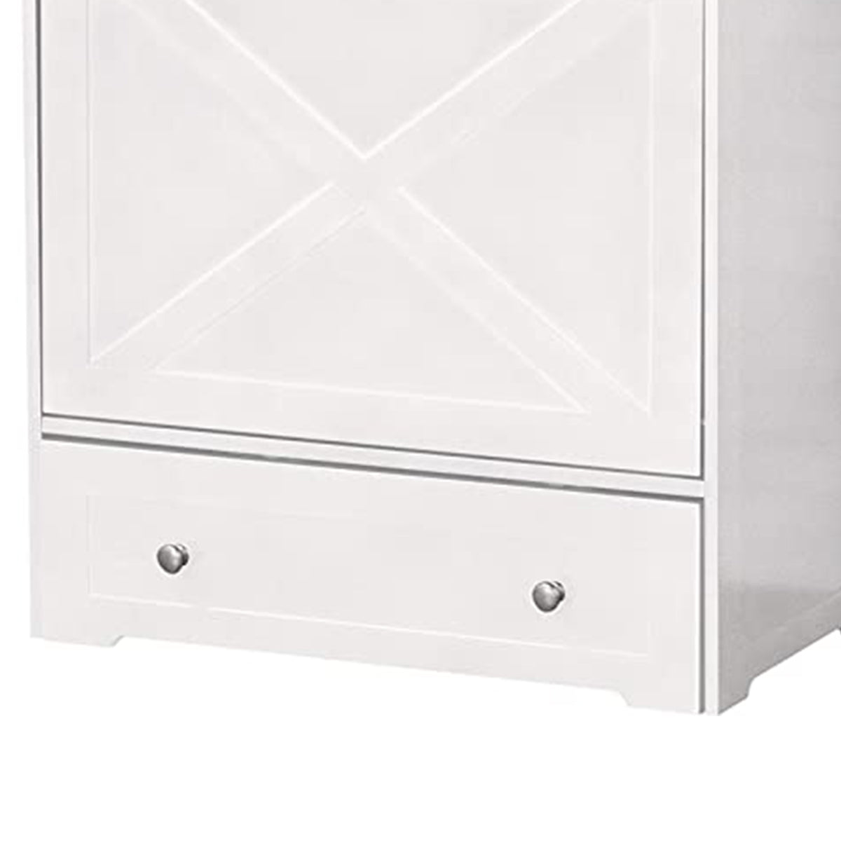 Zoovilla Pet Feeder Large Storage Bin with Hidden Elevated Dog Bowl Stand, White + Merry Products Decorative Bench with Enclosed Cat Litter Washroom Box, Black