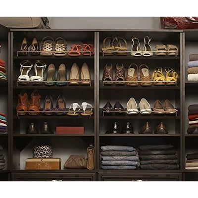 ClosetMaid SuiteSymphony Shoe Organizer Shelf, Accessory Only, Espresso (2-Pack)