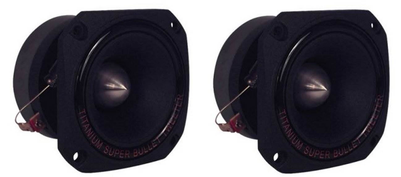 Pyramid TW44 1" 600W Heavy Duty Titanium Dome Bullet Car Super Tweeters - VMInnovations