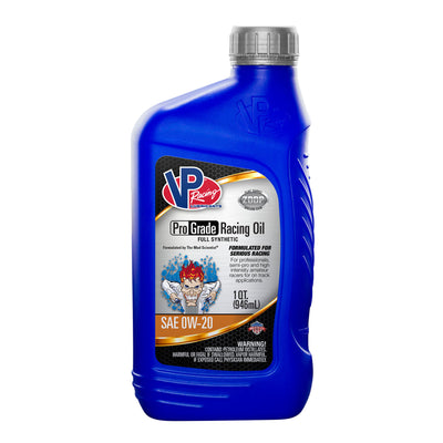 VP Racing Fuels Full Synthetic Pro Racing Oil, Quart Bottle SAE 0W-20, (3 Pack)