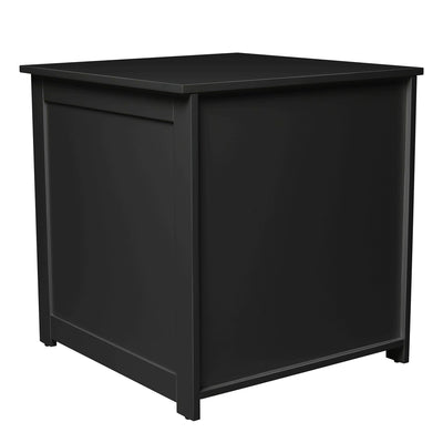 Merry Products Decorative Pet Cage w/ Protection Box End Table, Large, Brown + zoovilla Kitty Litter Loo Indoor Hidden Litter Box Furniture Enclosure, Black