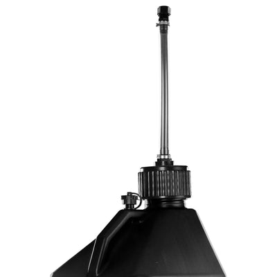 Plastic Product Formers 5.5 Gallon Industrial Ag Jug w/Hose & Cap, Black, 4 Pack - VMInnovations