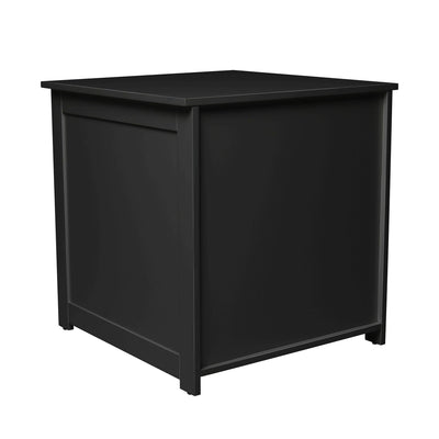 Merry Products Decorative Bench with Enclosed Cat Litter Washroom Box, Black + zoovilla Kitty Litter Loo Indoor Hidden Litter Box Furniture Enclosure, Black