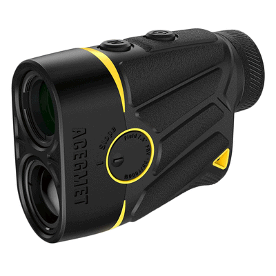 ACEGMET 1100 Yard 8 Mode Golf Laser Rangefinder with 6x Magnification, Black
