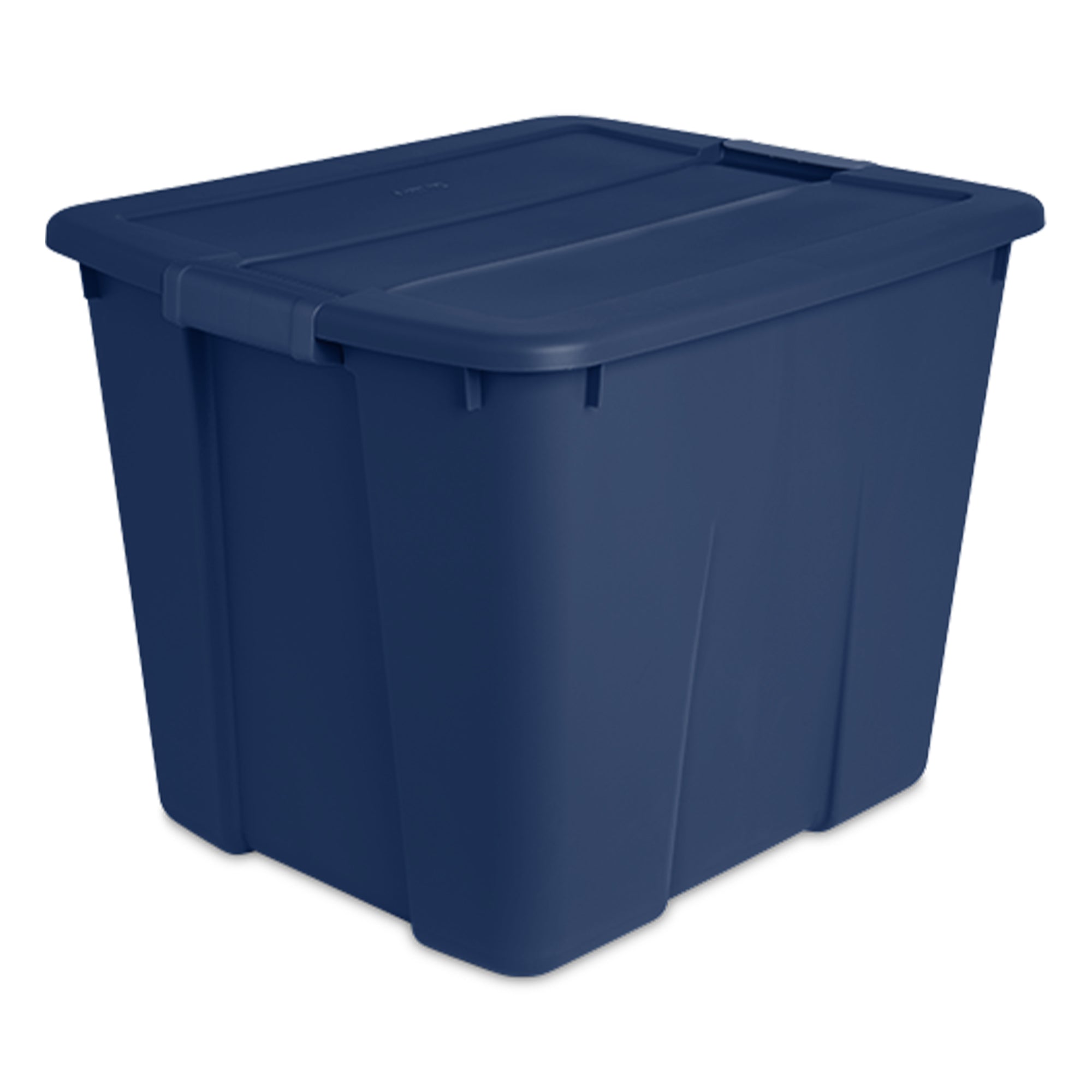 Sterilite 20 Gallon Stackable Plastic Storage Tote w/Latching Lid,Blue (18 Pack)