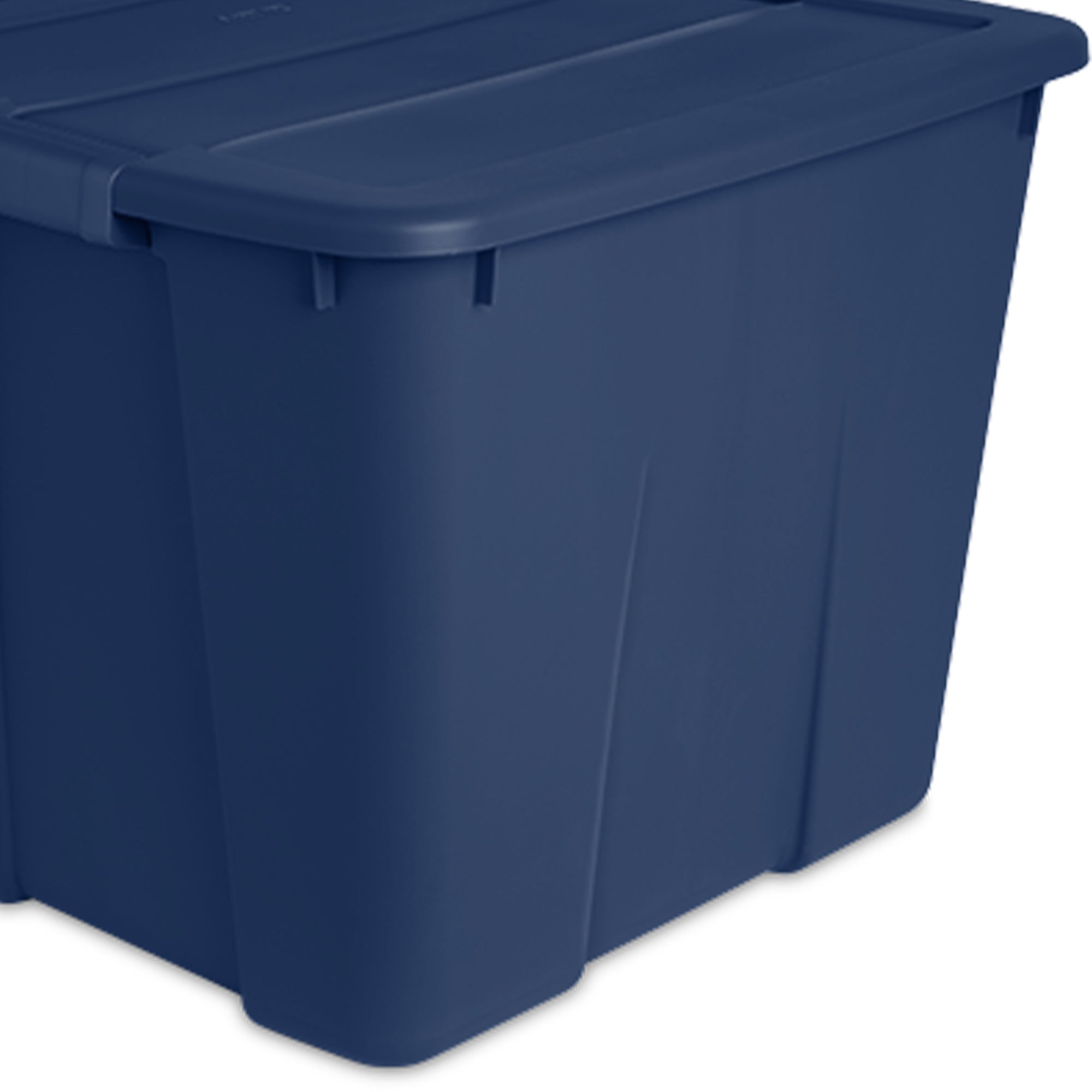 Sterilite 20 Gallon Stackable Plastic Storage Tote w/Latching Lid,Blue (18 Pack)