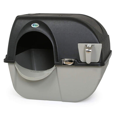 Omega Paw Elite Roll 'N Clean Self Cleaning Cat Litter Box with Paw Floor Mat - VMInnovations