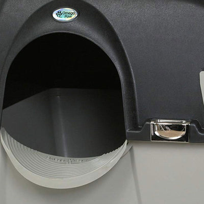 Omega Paw Elite Roll 'N Clean Self Cleaning Cat Litter Box with Paw Floor Mat - VMInnovations